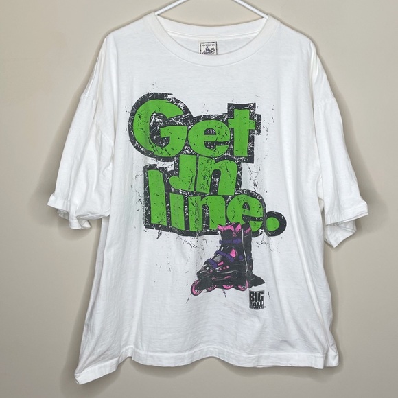 VTG 1994 Big Ball Sports Inline Skating Graphic Tee XXL “Inline Skating is Life” - Picture 1 of 8